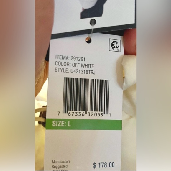 Lucky Brand Women's Quilted Jacket Off White Large,New! - Picture 4 of 4